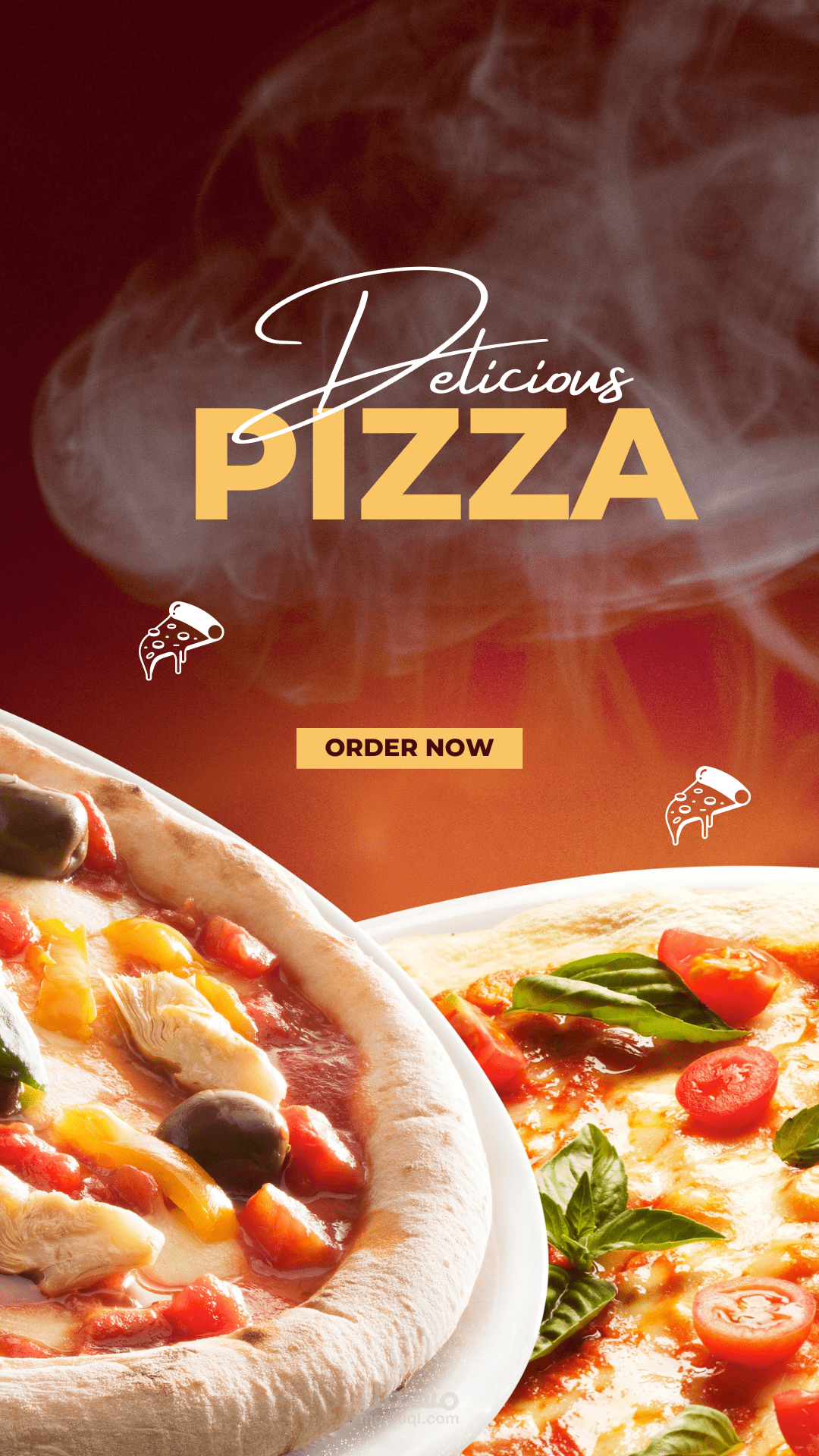 Delicious pizza Instagram Story