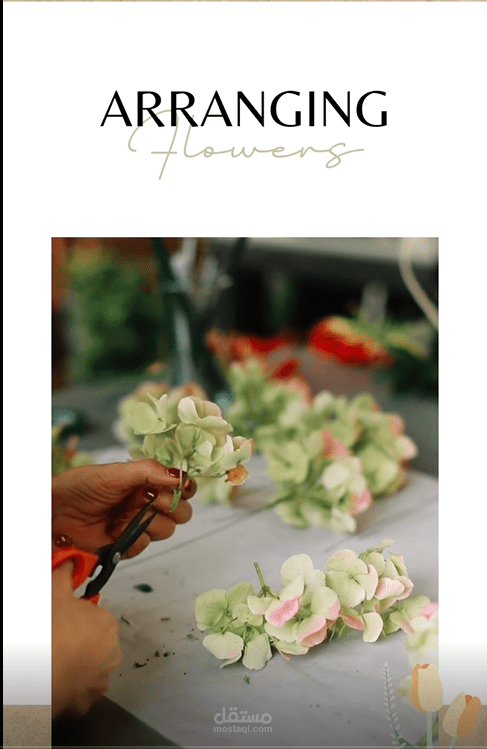 Arranging Flowers Social Media Video
