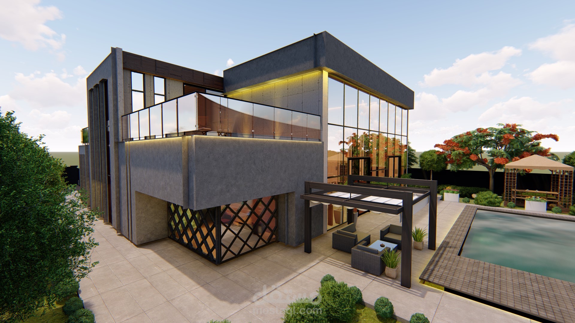 تصميم شاليه /فيلا