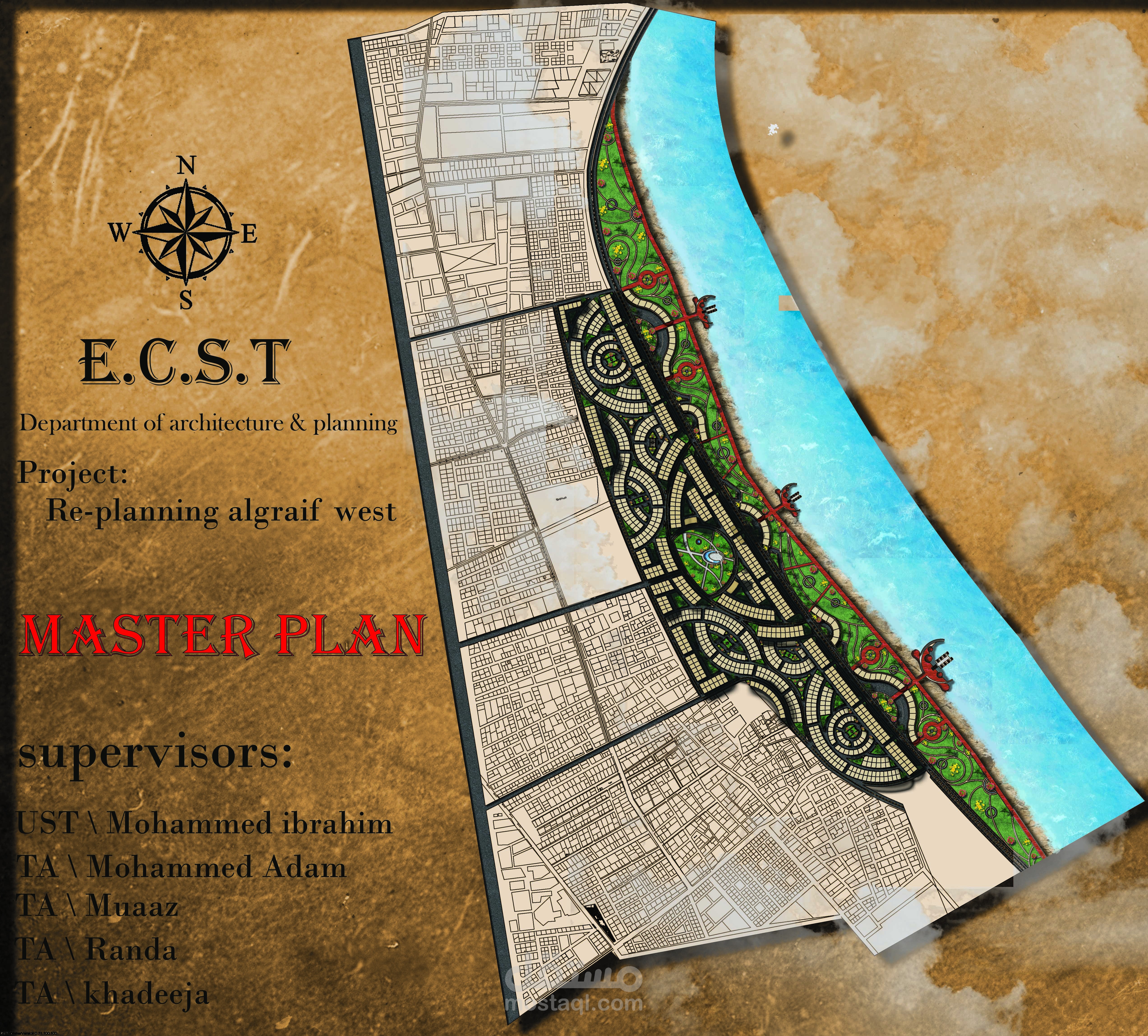 2021 - تخطيط عمراني -  مشروع السنه الرابعه في كلية العماره