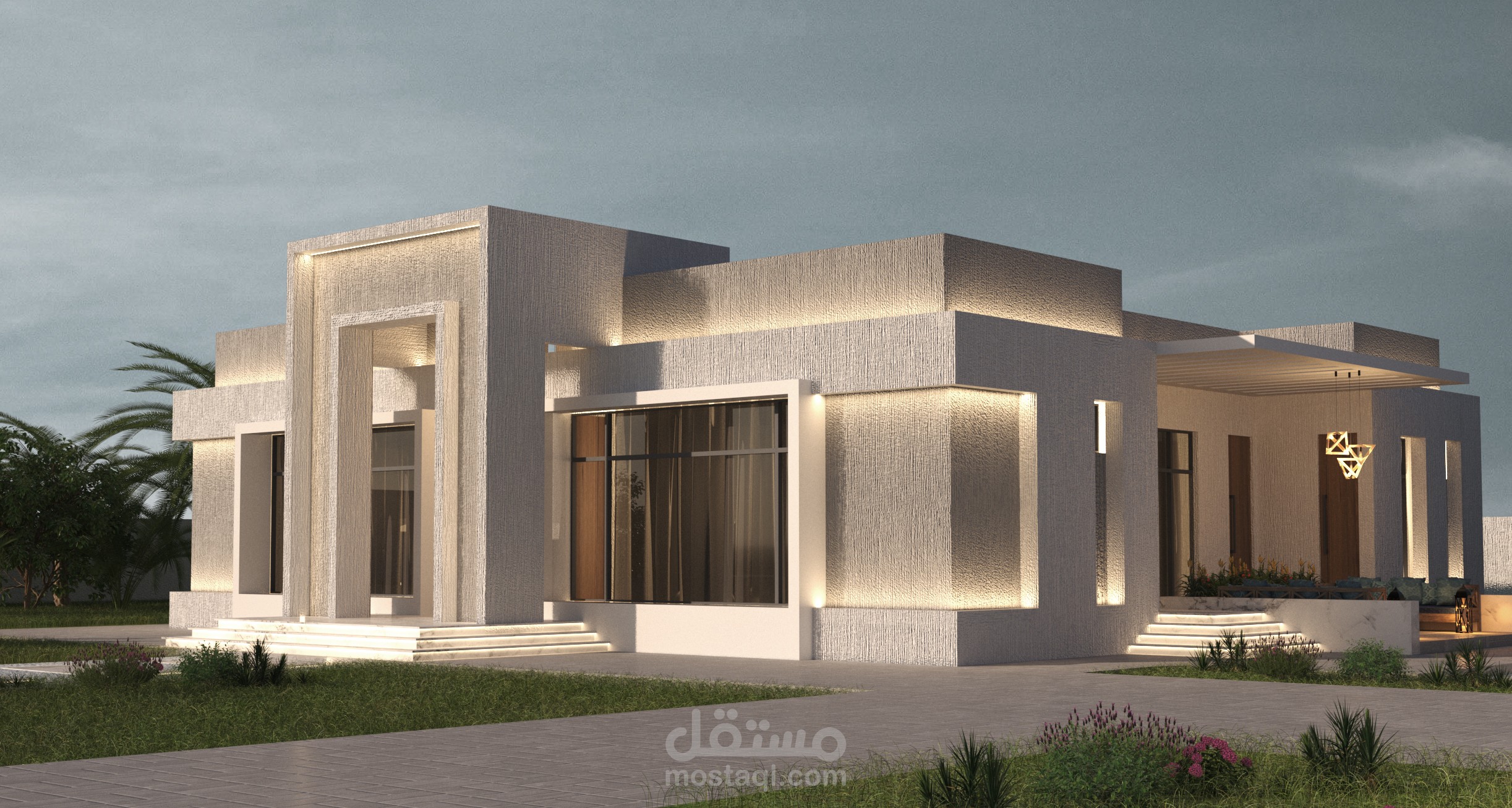 تصميم موديرن لفيلا بالشارقه 2024