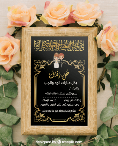 دعوه زفاف احترافيه