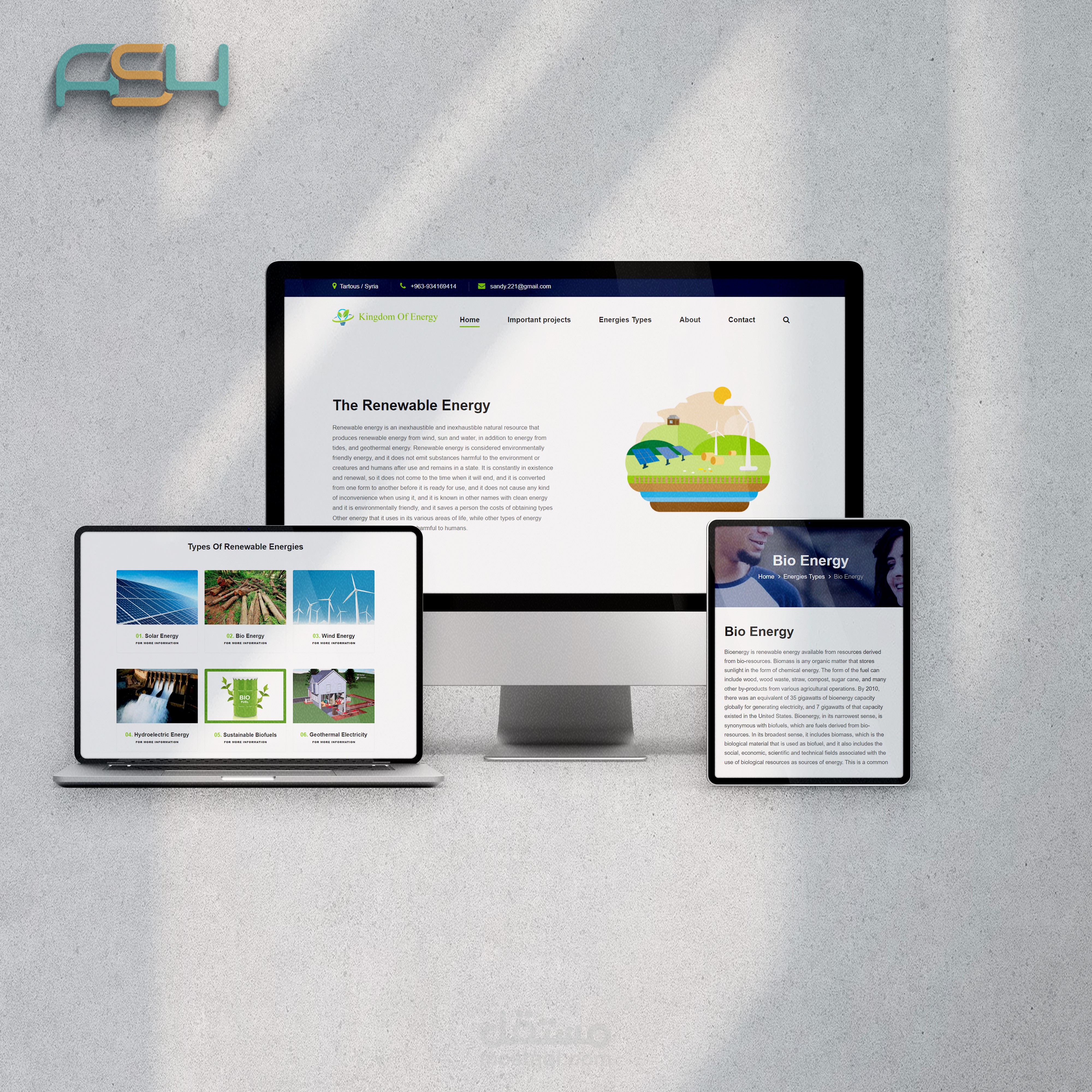 KINGDOM OF ENERGY WEBSITE DESIGN