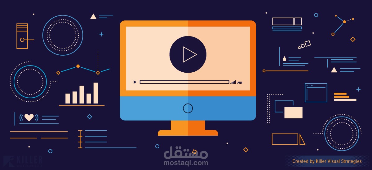 تصميم فيديو موشن جرافيك ترويجى او لقناتك او لمنتجك