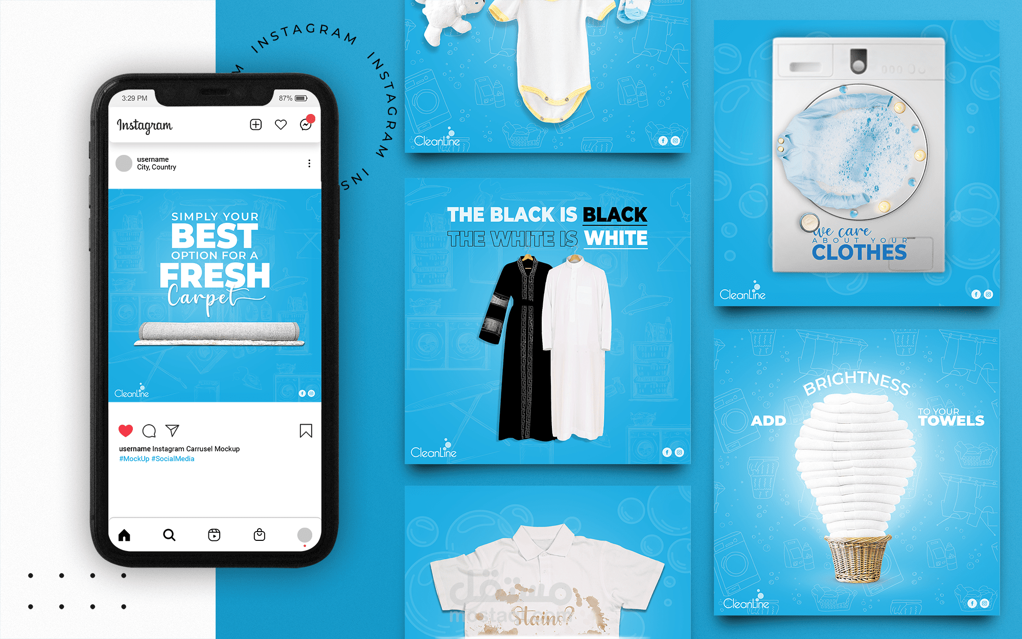 Social Media Posts I Cleanline Laundry