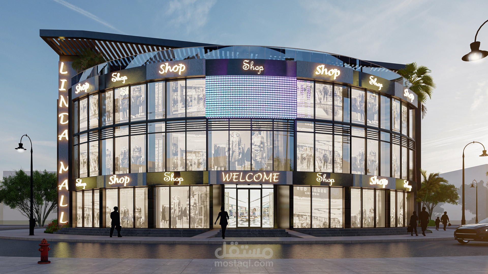 تصميم لمول تجاري مودرن