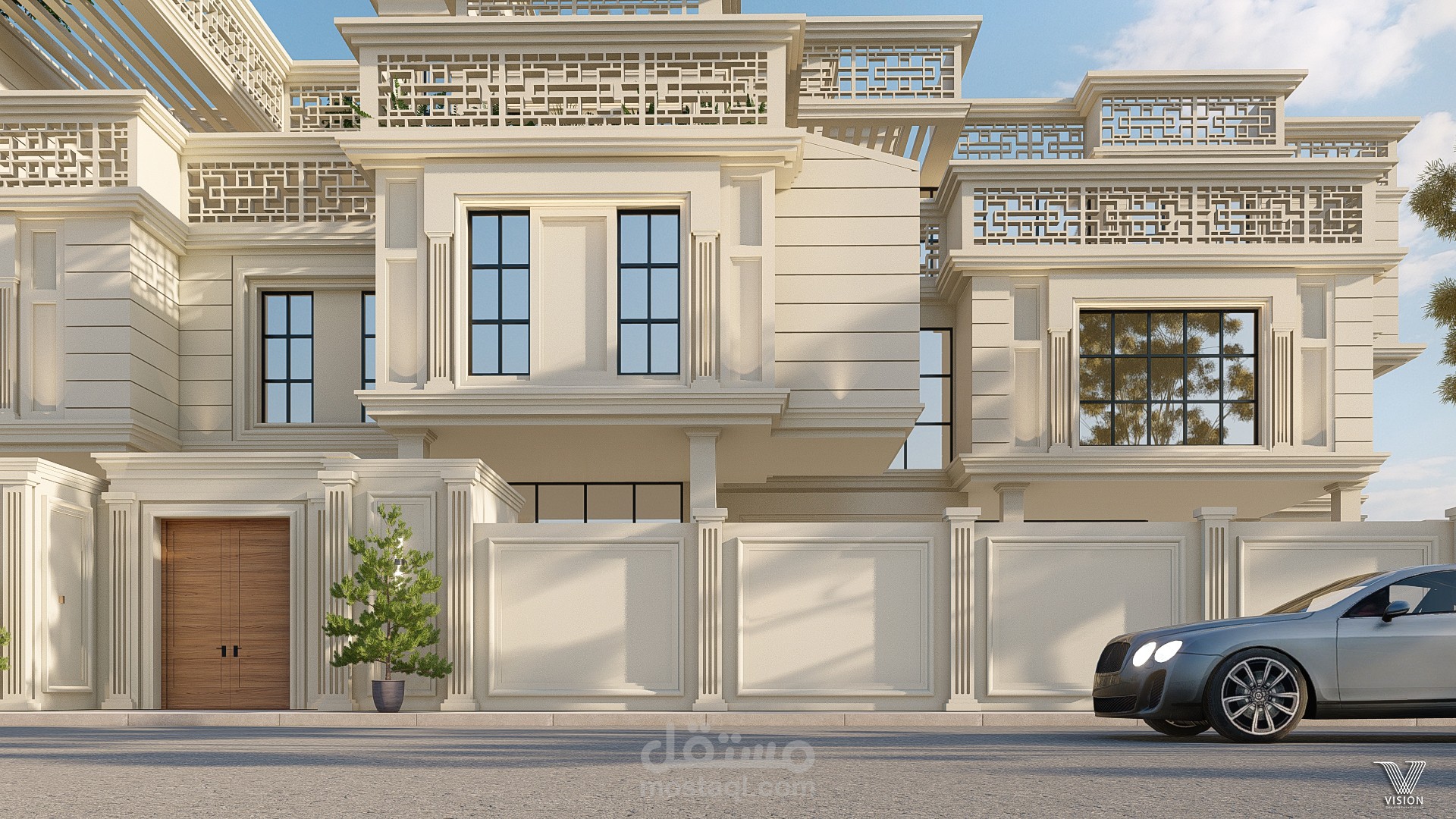 تصميم كلاسيك لفيلا بالسعودية