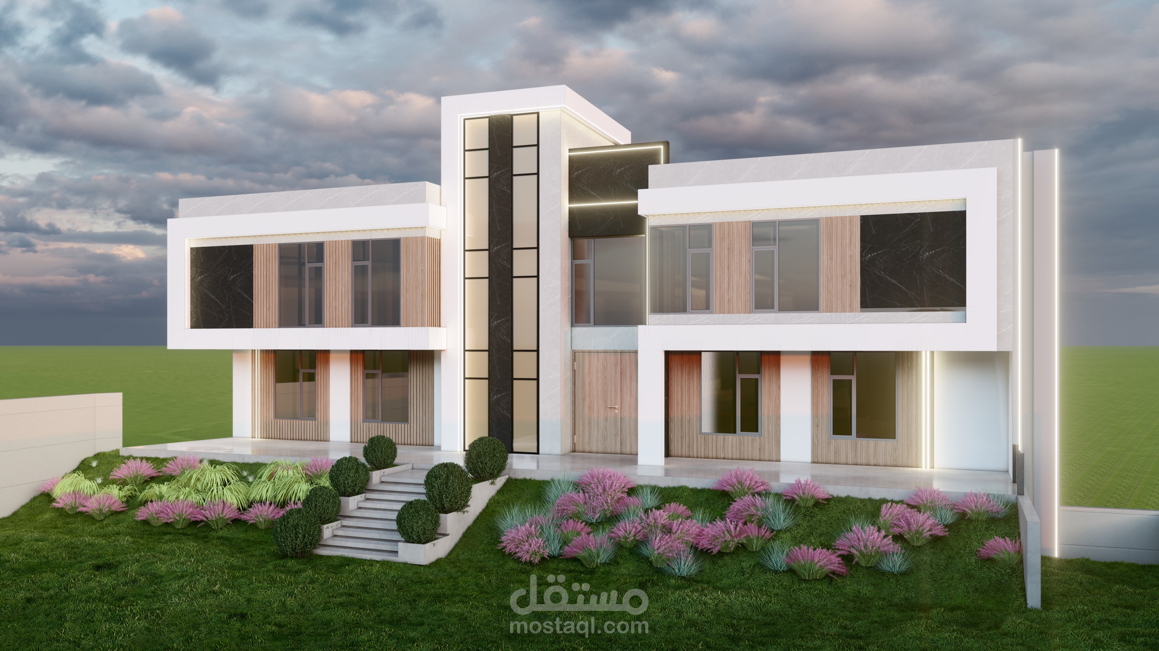 تصميم واجهة لفبلا سكنية