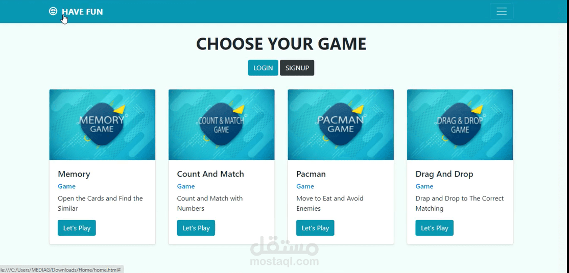 choose your game app