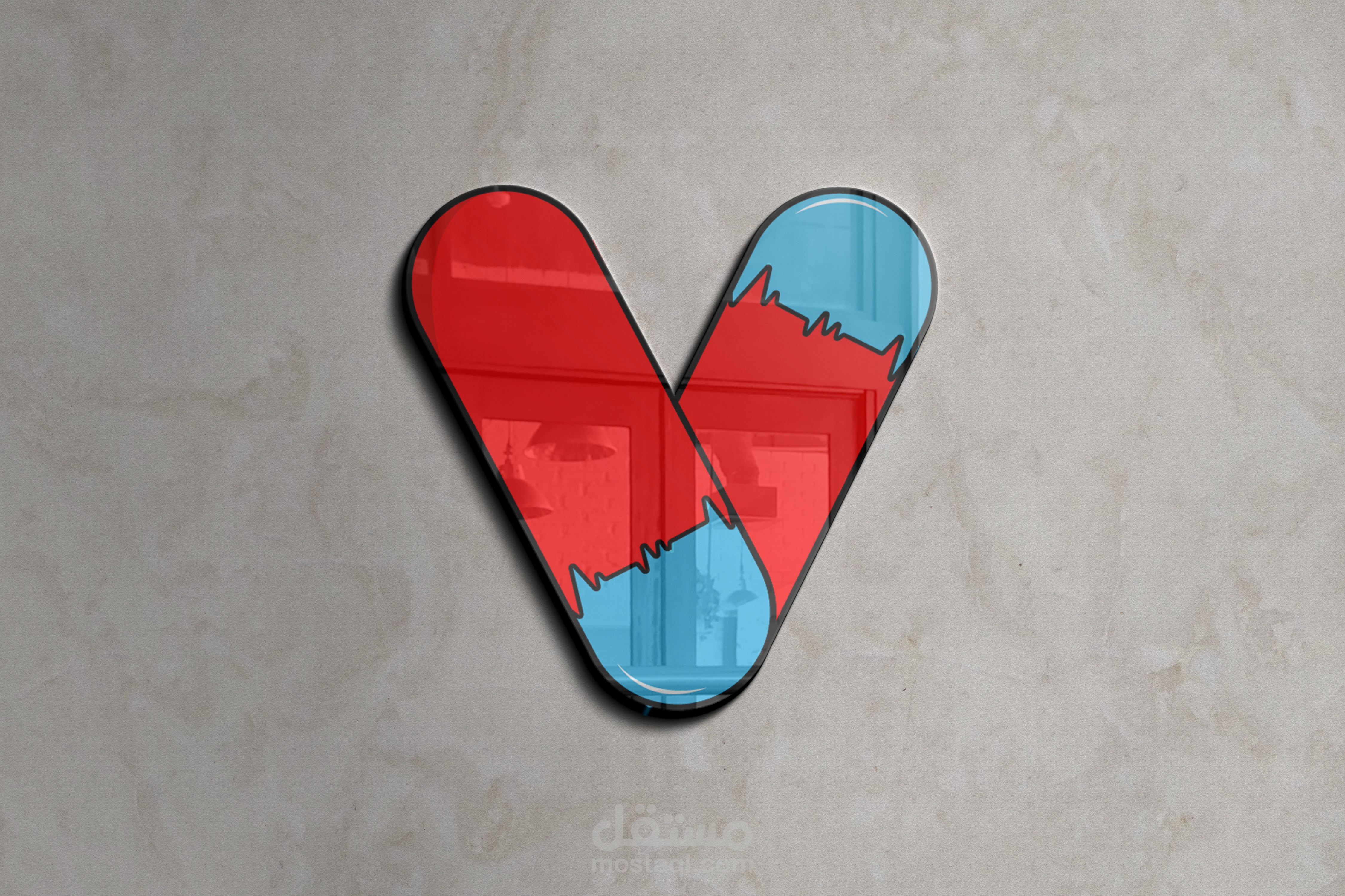 Imaginary logo for the letter v