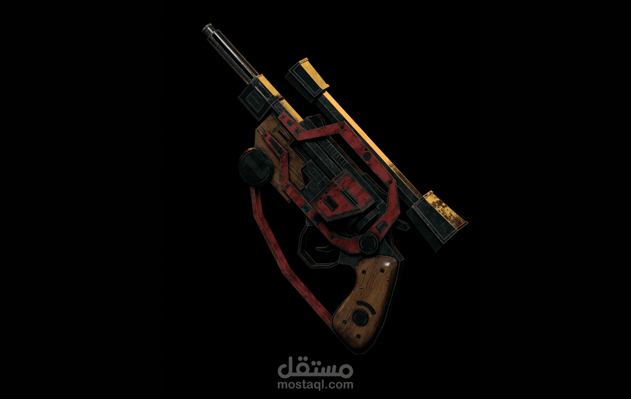 تصميم أسلحة 3D (Game Assets)