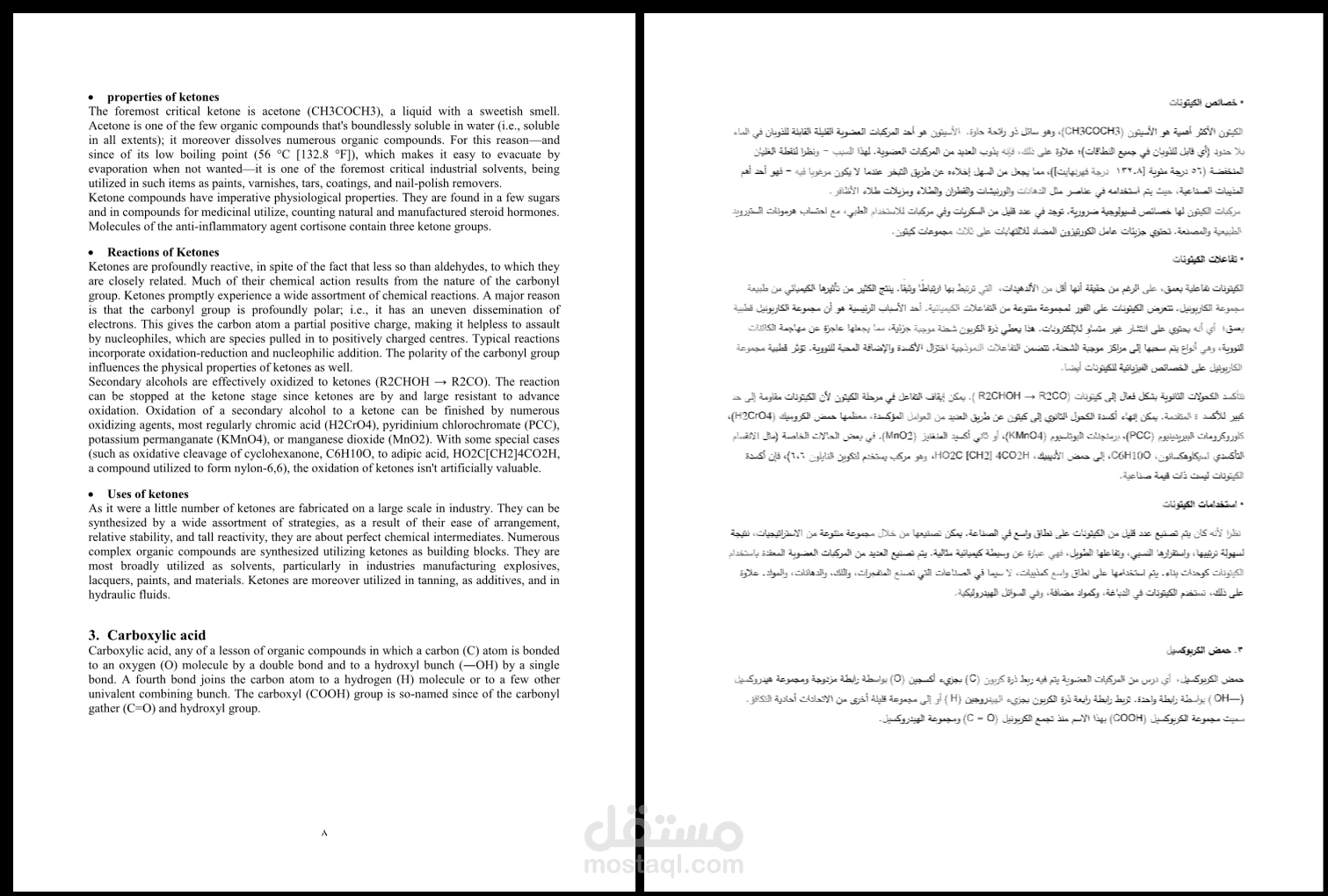 ترجمة مشروع من العربية إلى الإنجليزية