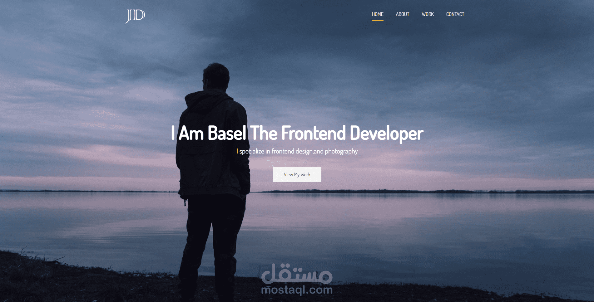 تيمبليت بورتفوليو ( HTML & Sass & Bootstrap & JavaScript )