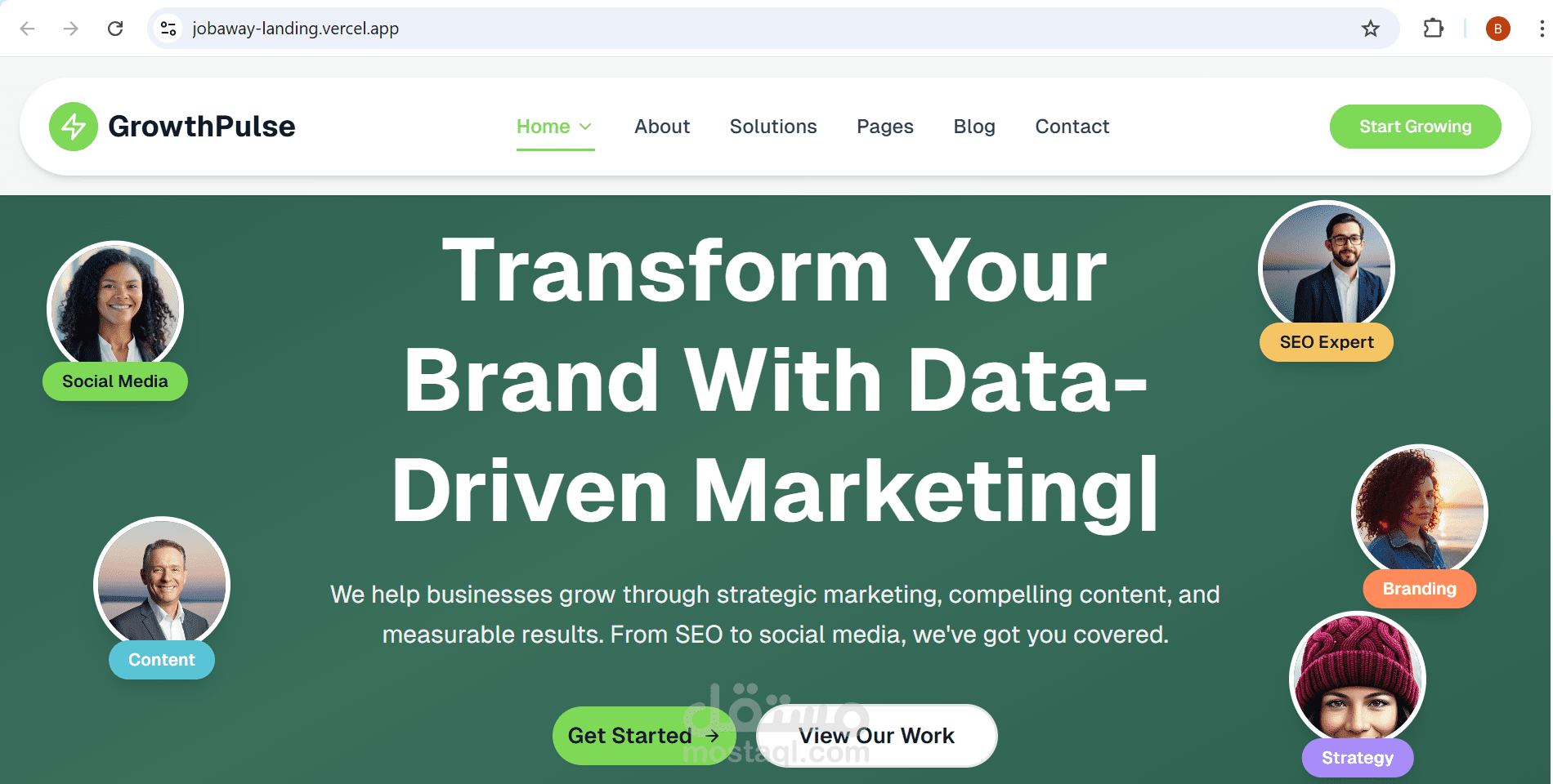 موقع وكالة تسويق رقمي – GrowthPulse