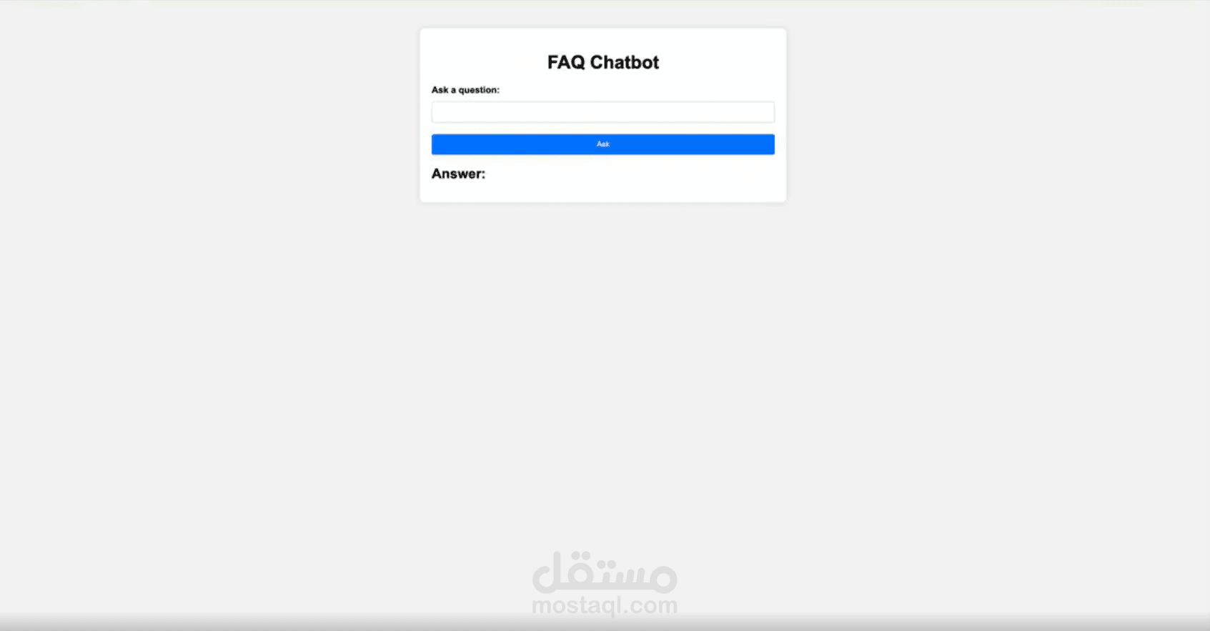 FAQ Ai  chat bot
