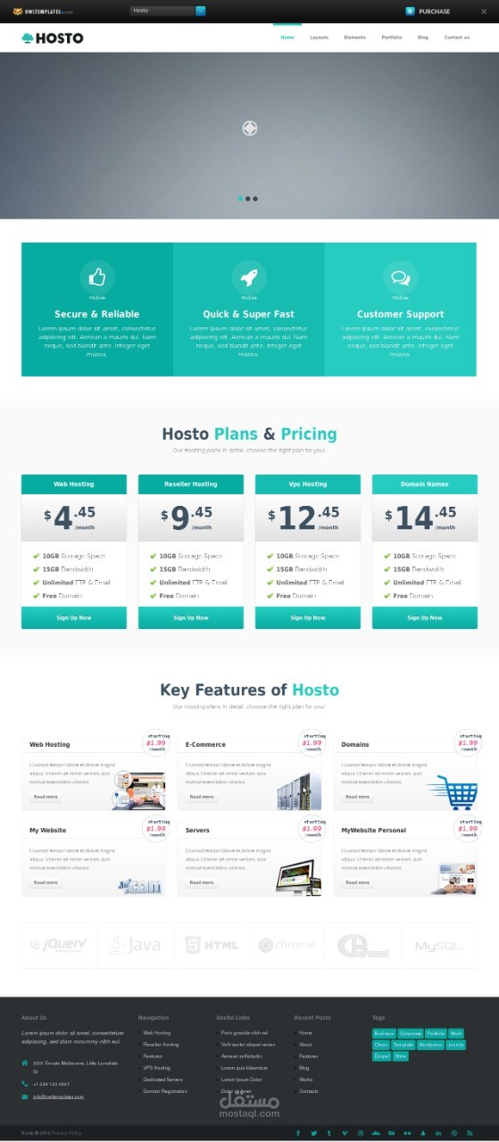 موقع باستخدام bootstrap 5