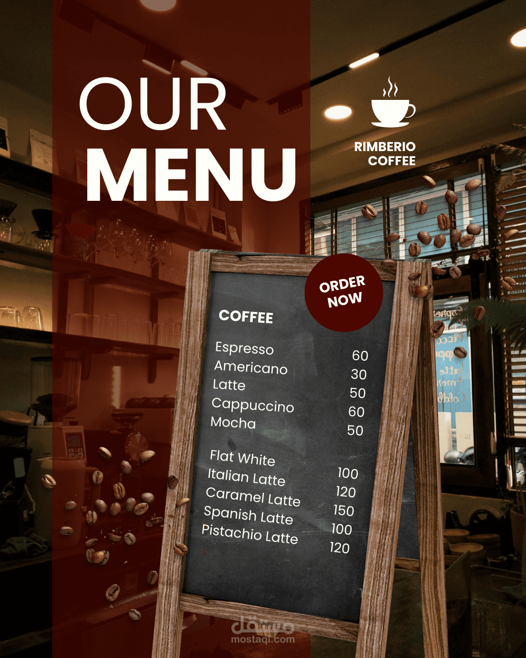 بعض تصاميمي لبوسترات سوشيال لمطاعم مختلفه