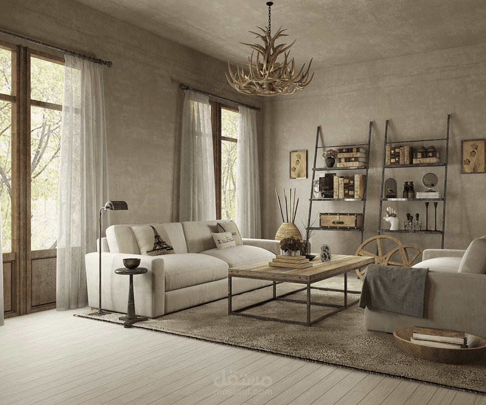 غرفه جلوس ريفيه