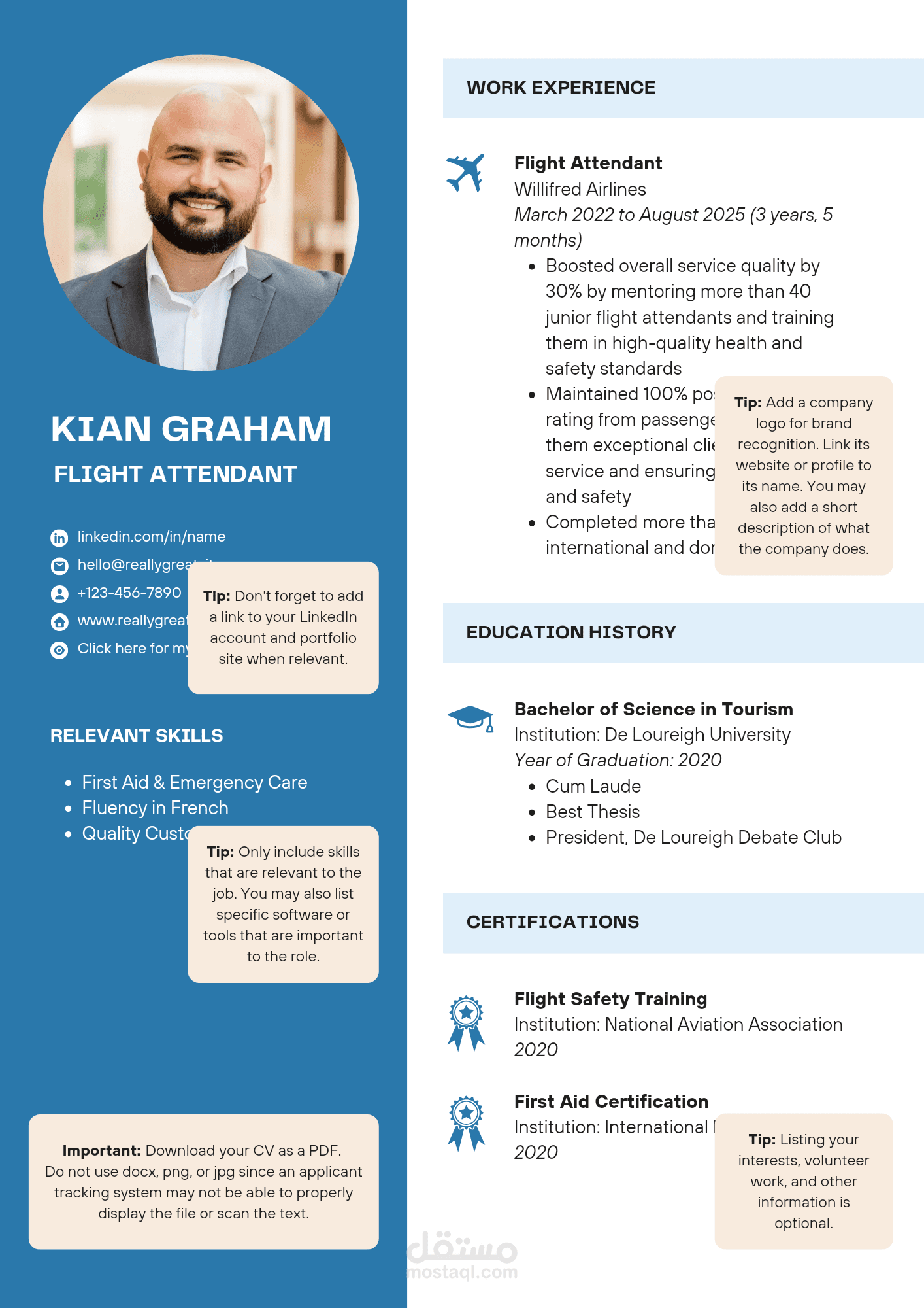 كتابة سيرة ذاتية أكاديمية وللعمل