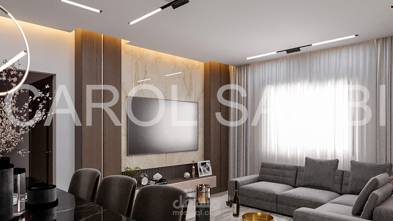 تصميم شقة-مودرن-كويت