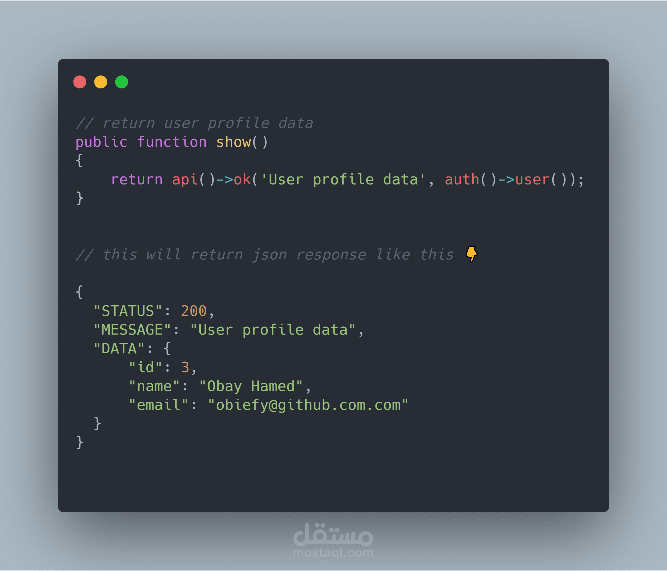 Laravel API package