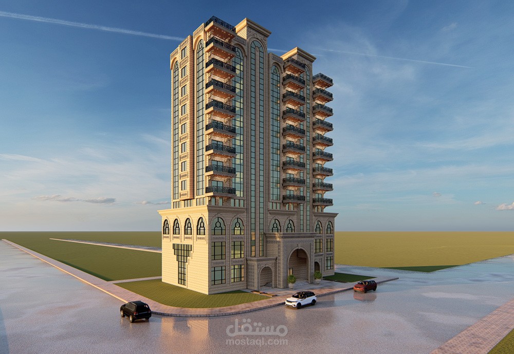 تصميم بناء تجلري سكني داخل التنظيم