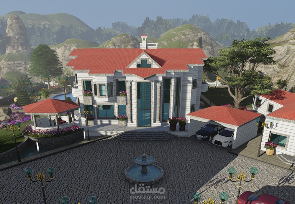 تصميم فيللا في أرض زراغية