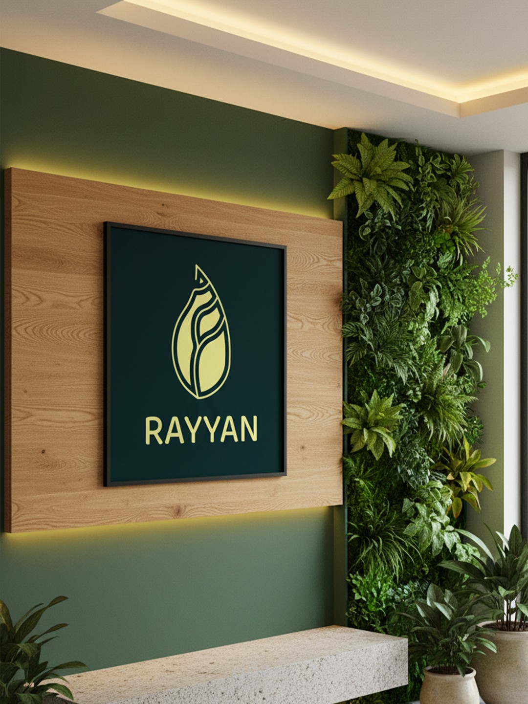 بناء العلامة التجارية لشركة RAYYAN | فلسفة النمو والاستدامة البصرية