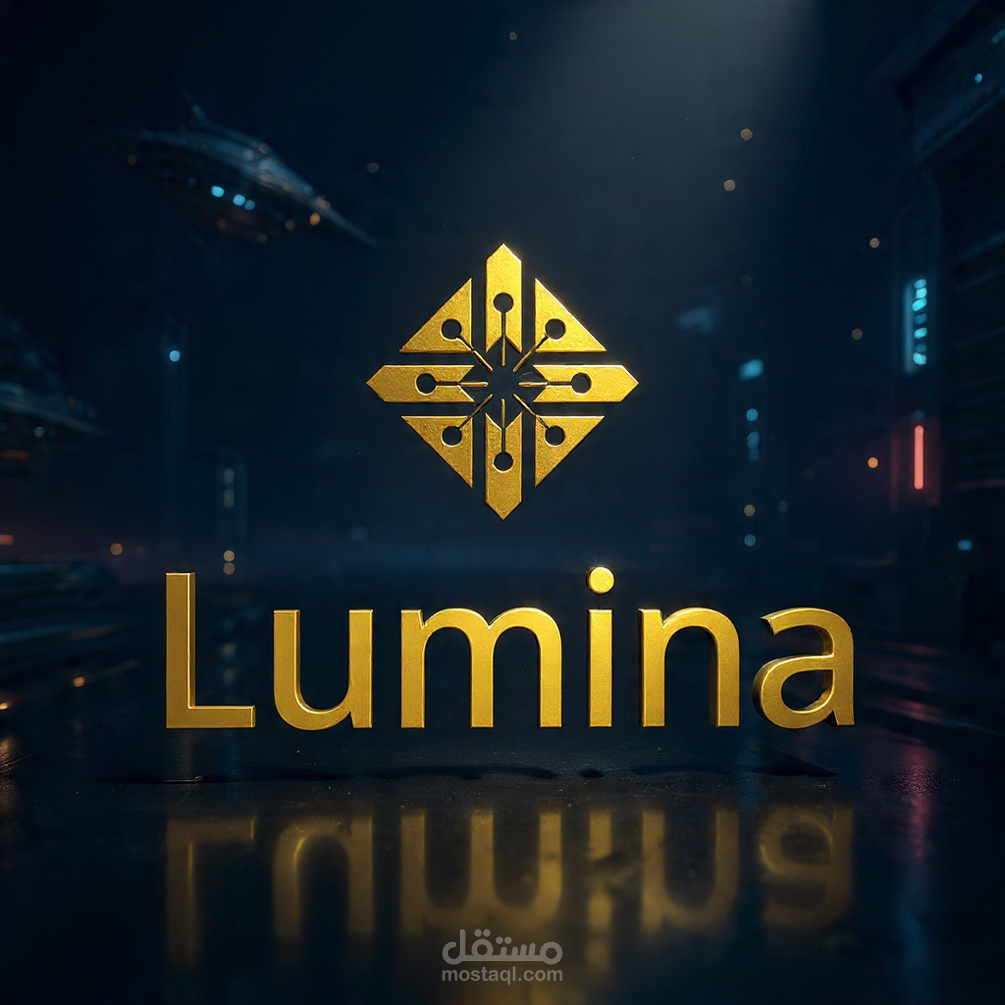 تصميم هوية بصرية متكاملة لشركة Lumina للاستشارات الرقمية والحلول الذكية