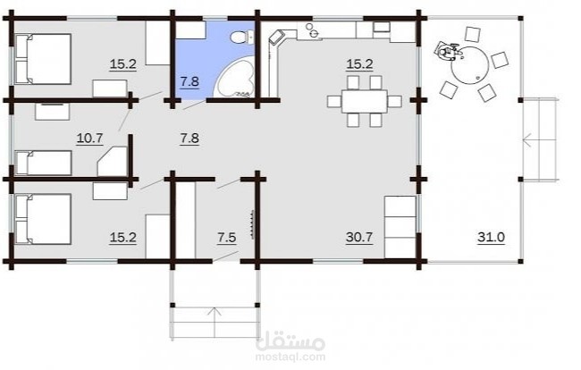 مخطط معماري منزل سكني