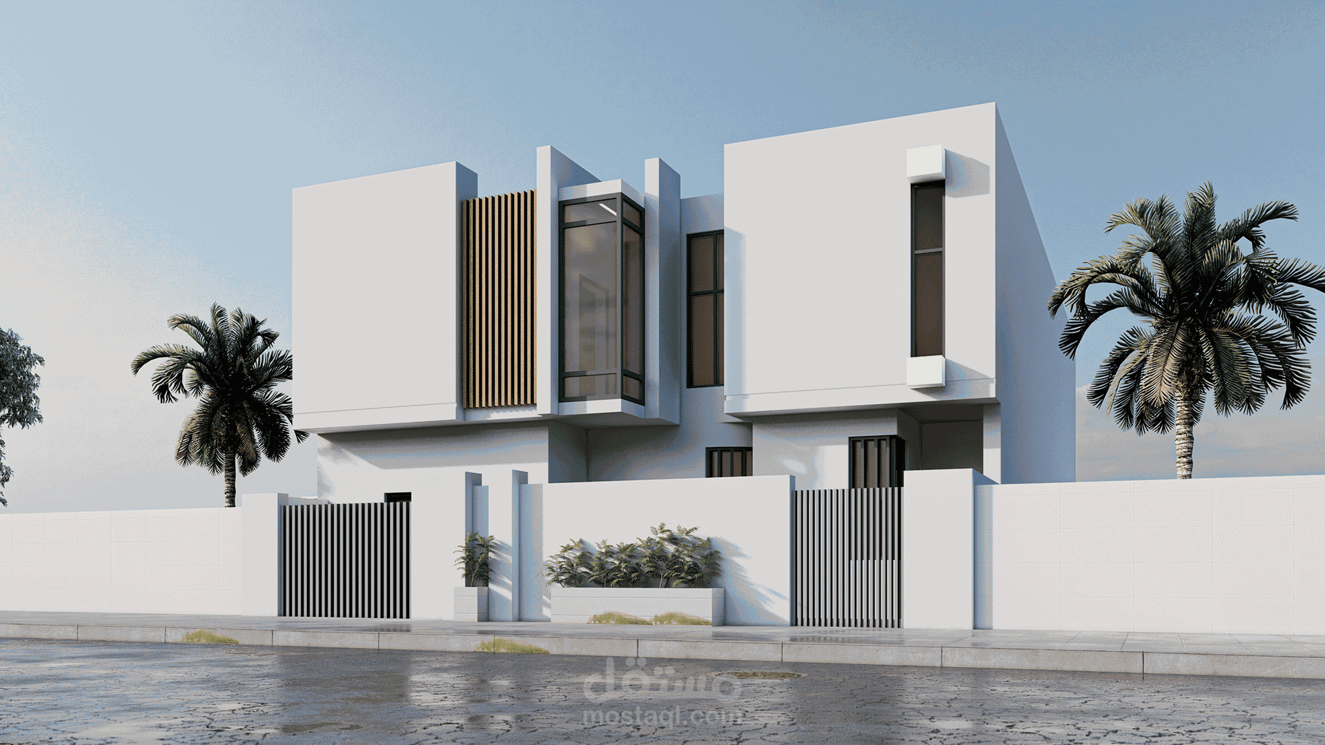 تصميم خارجي فيلا (مودرن)