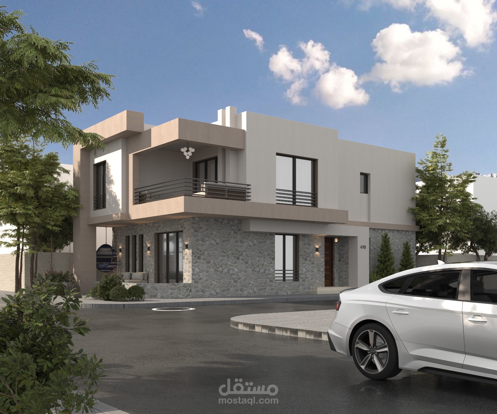 واجهة فيلا بقرية فرح