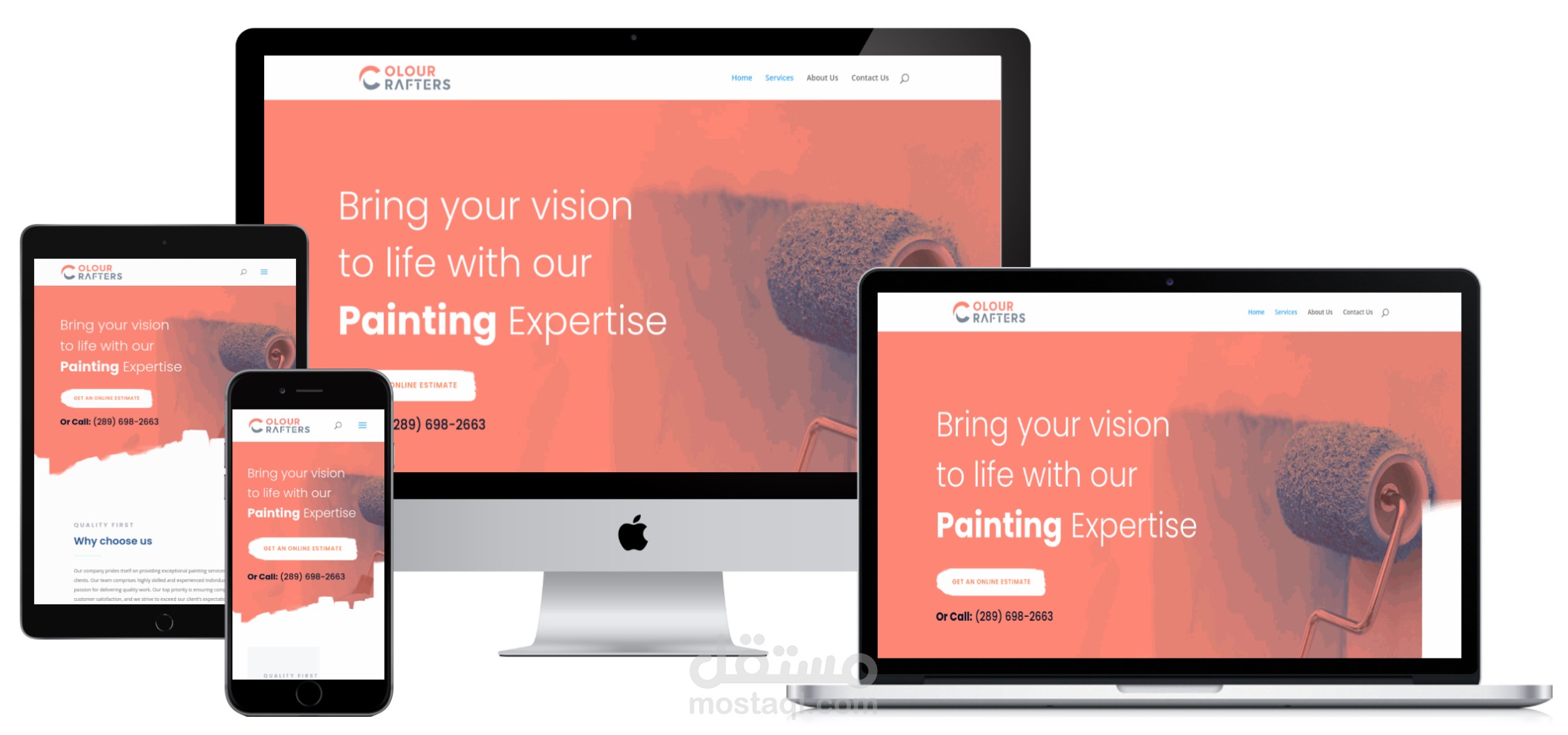 موقع الكتروني color-crafters.com