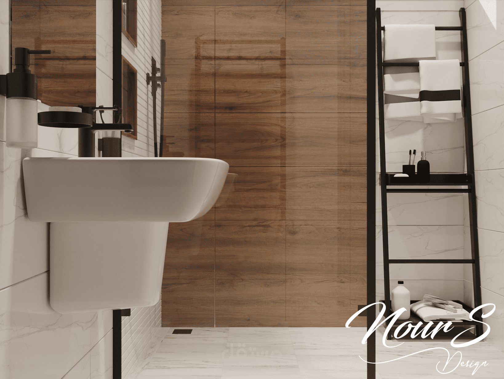 تصميم داخلي لحمام