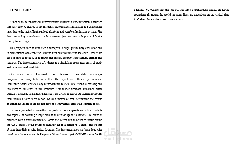 إنجاز خاتمة Conclusion وملخص باللغة الانجليزية لبحث تخرج في مجال Computer Engineering