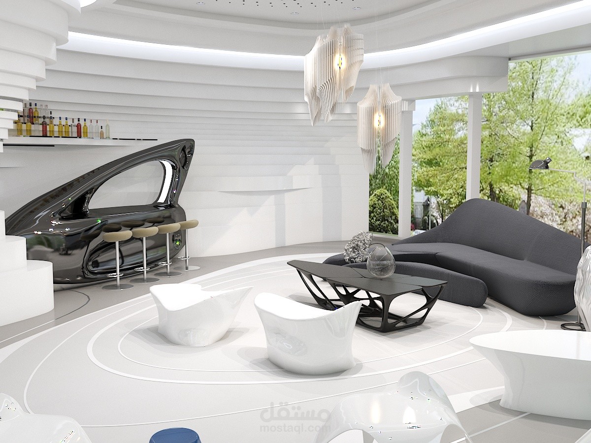 futuristic architecture