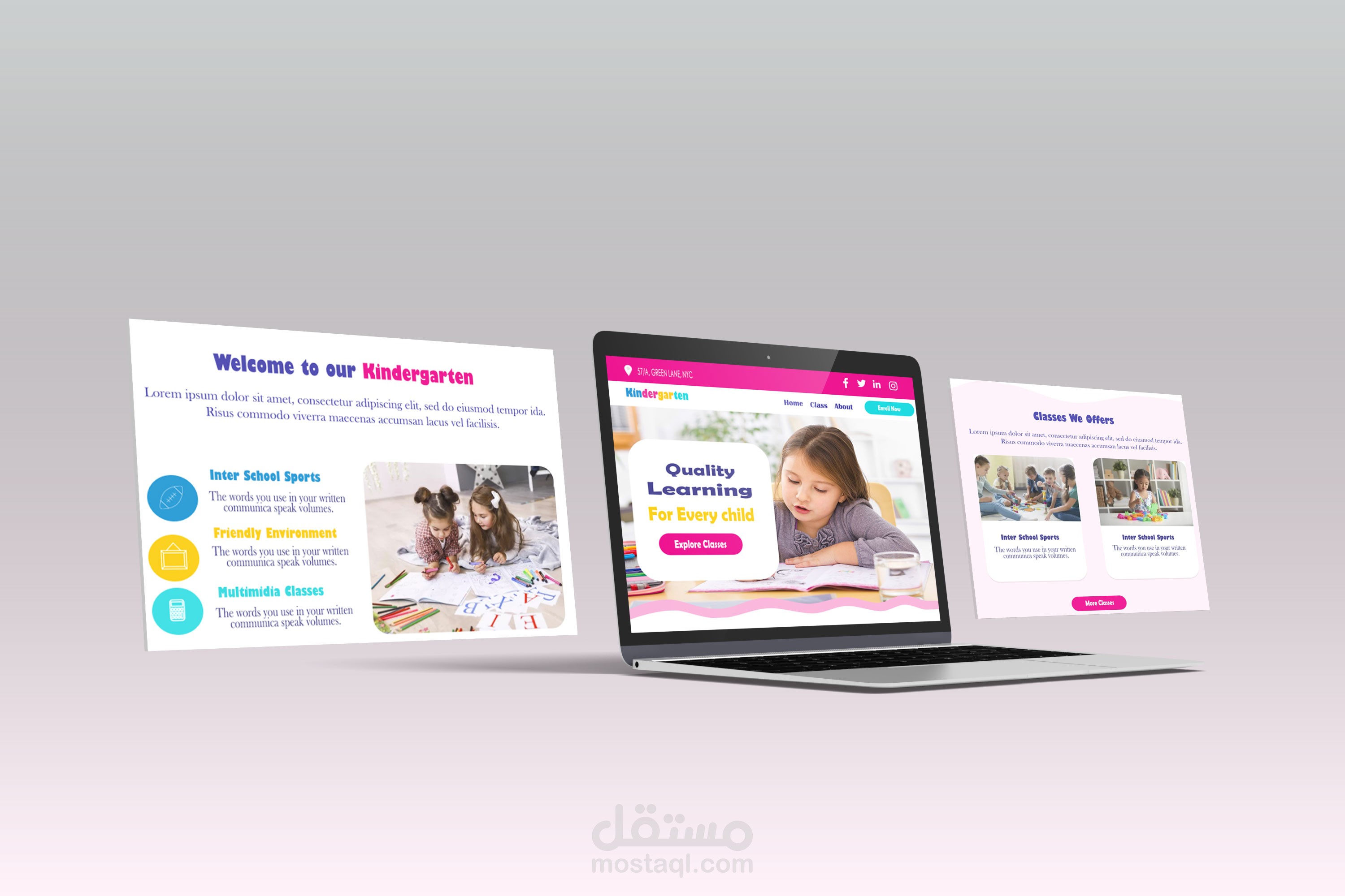 تصميم واجهه باستخدام الفوتشوب