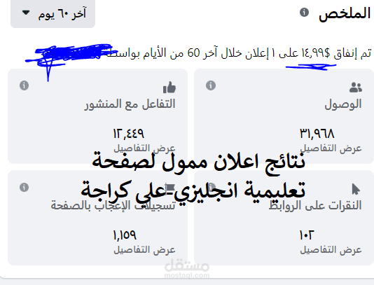 حملة اعلانية على حساب الانستغرام -نوع ترويج صفحة