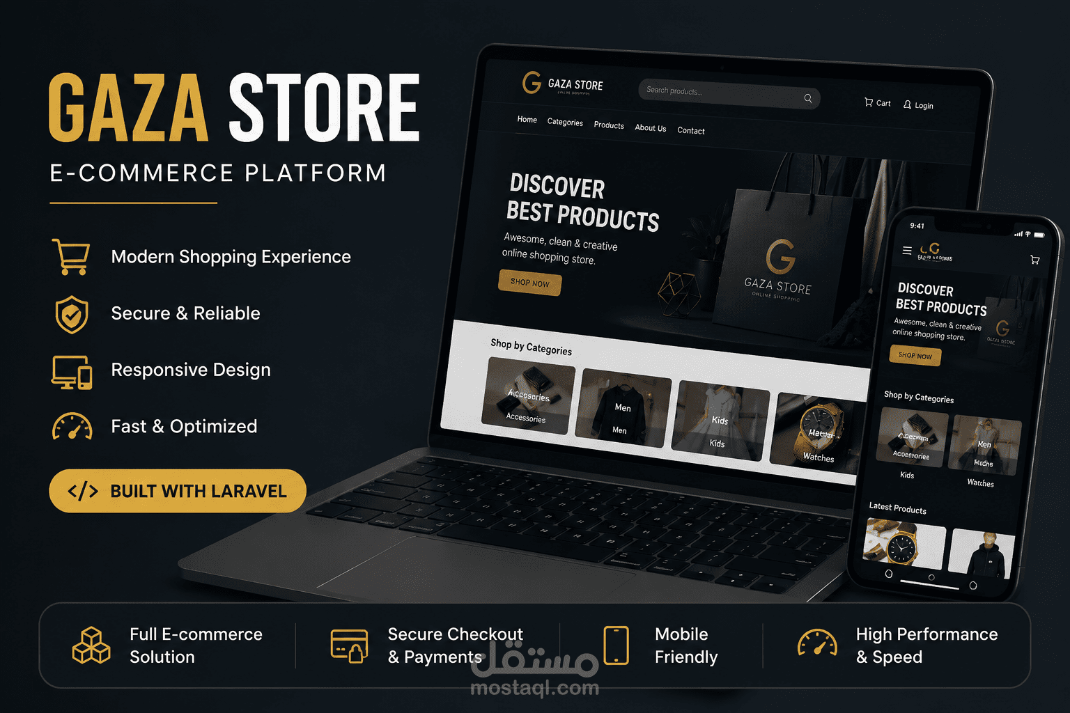 Gaza Store - E-commerce Platform Development