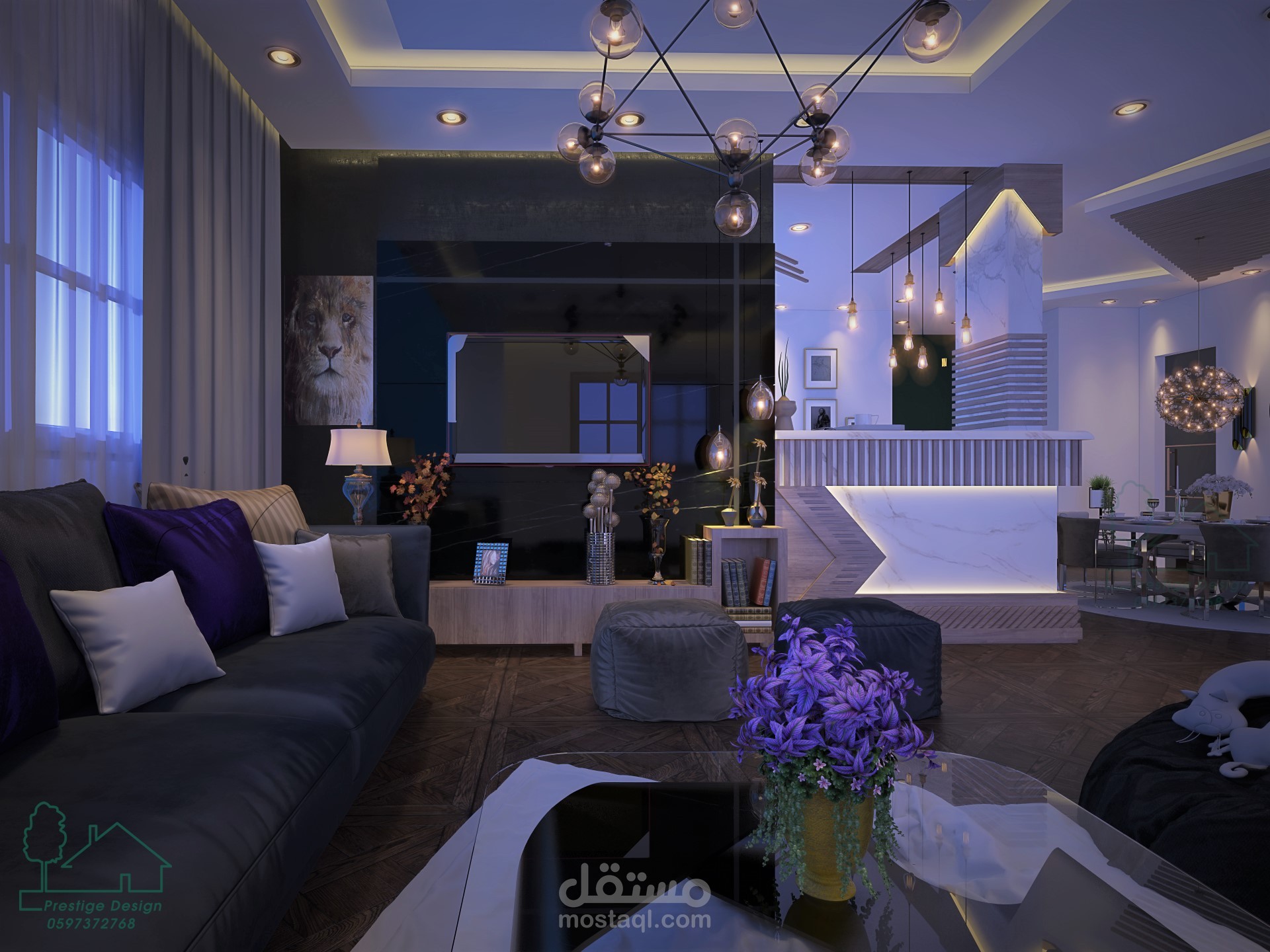 تصميم غرفة معيشة