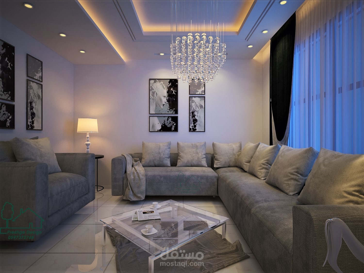 تصميم غرفةصالون ضيوف