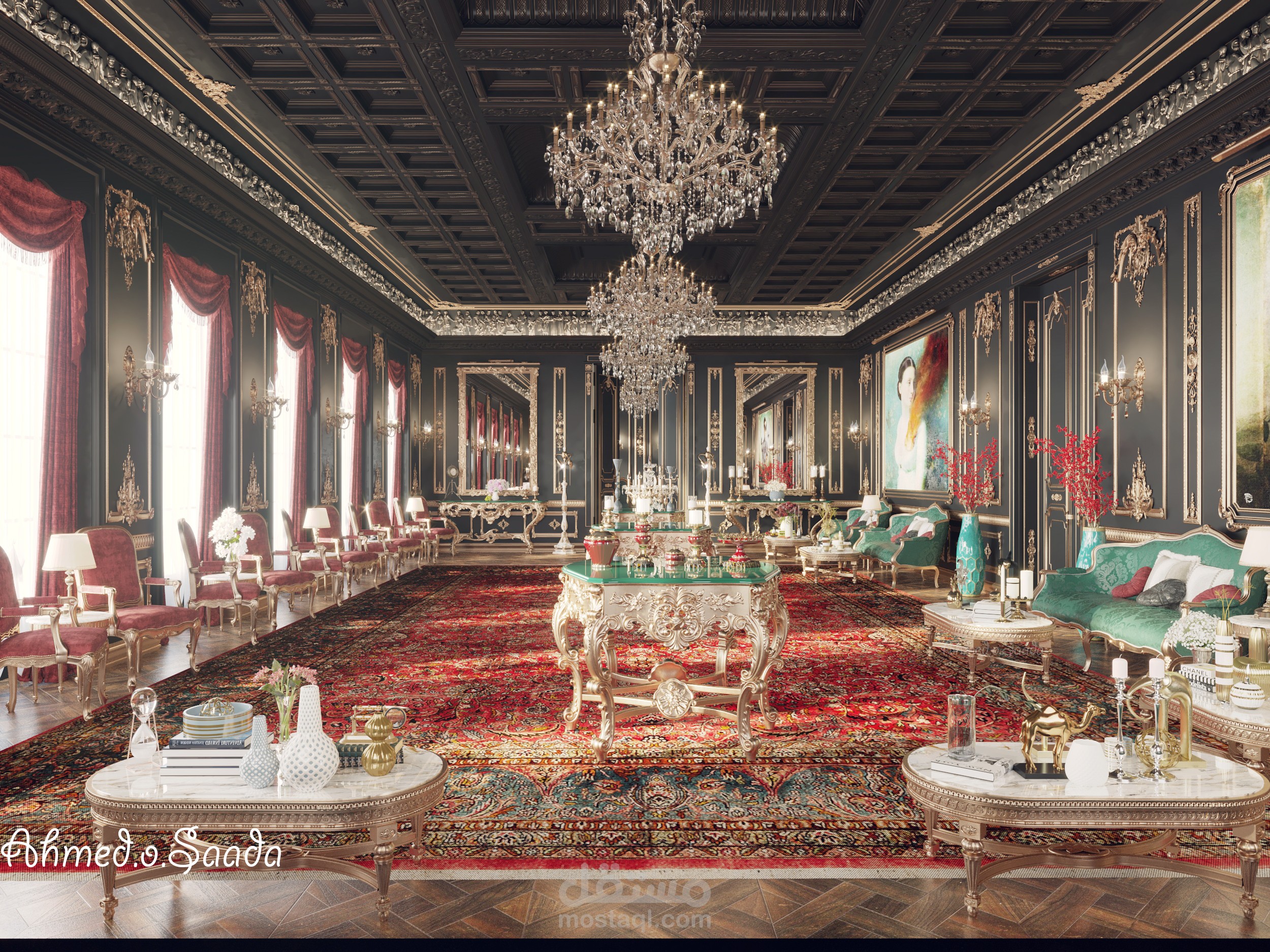 تصميم مجلس رجالى كلاسيك