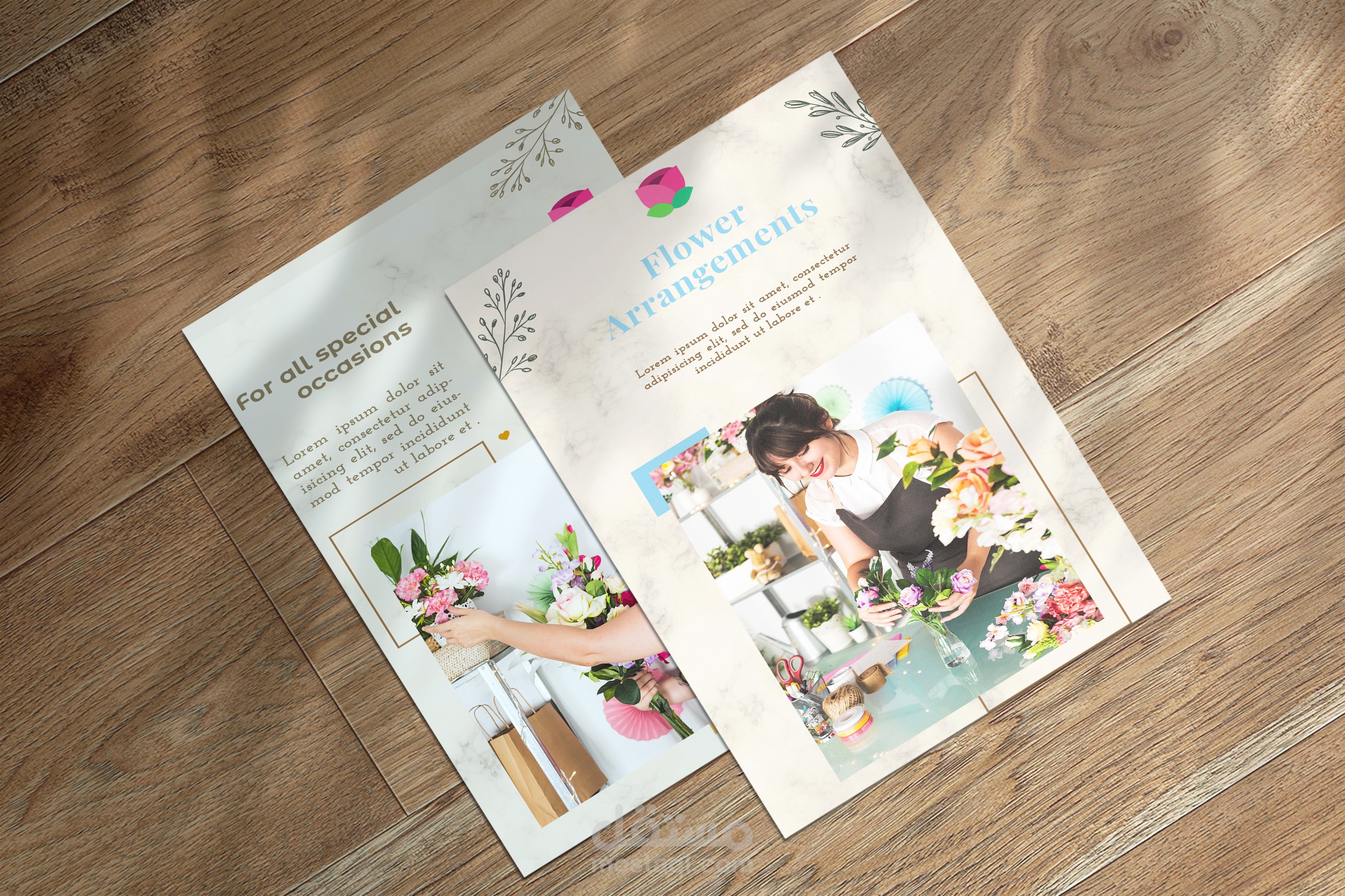 تصميم بوستر اعلاني مميز وجذاب لمتجر وروود