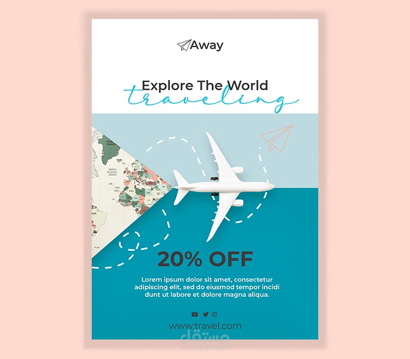 منشورات اعلانية لشركات الطيران لرحلات السفر