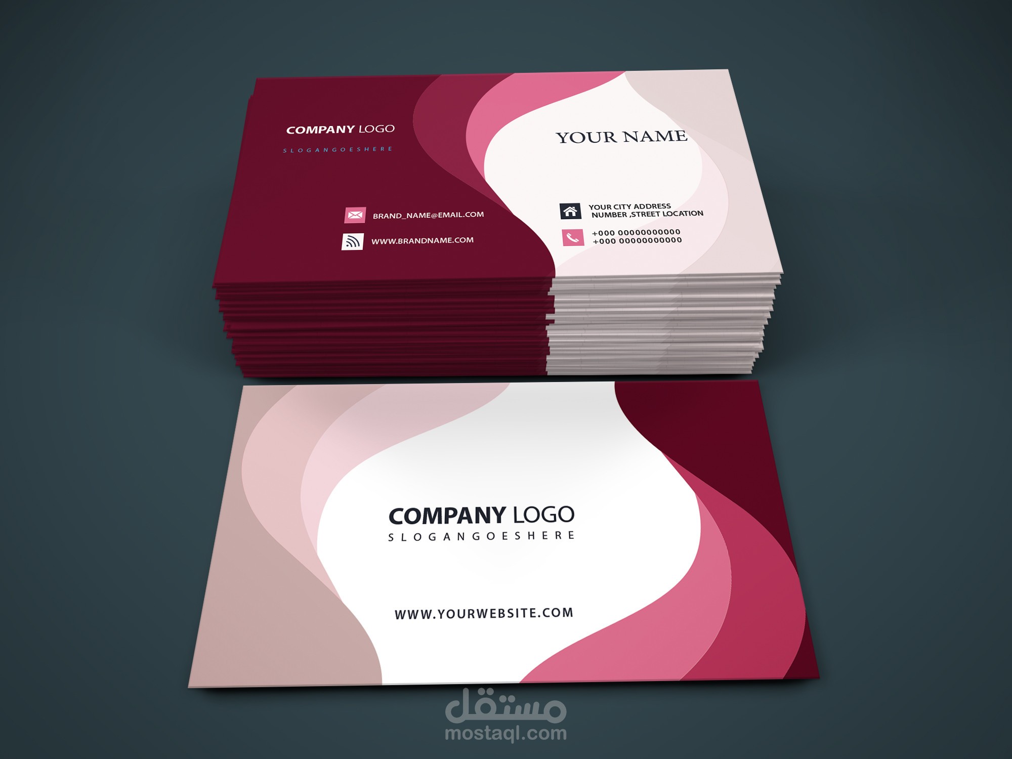 تصميم بطاقة اعمال (Business-Card)
