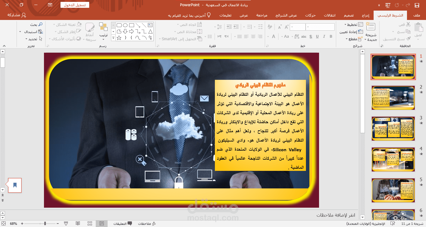 عرض بوربوينت احترافي