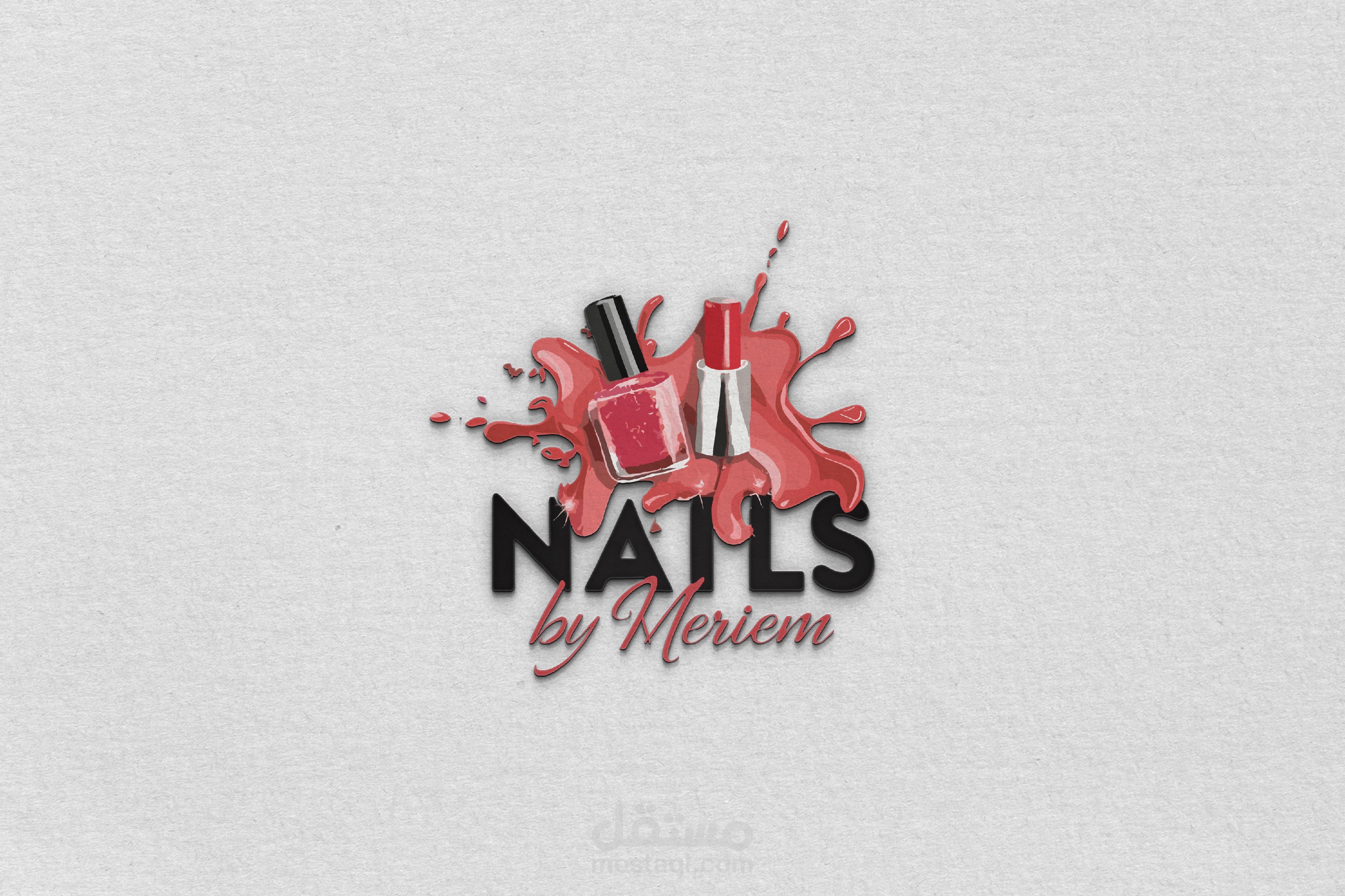 تصميم شعار ل"NAILS BY MERIEM"