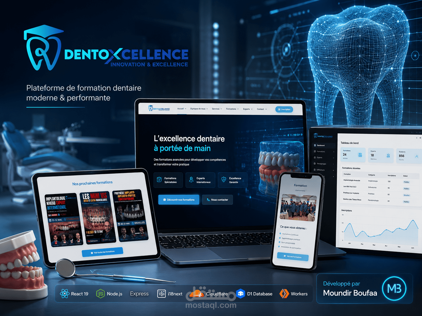 DentoXcellence — منصة تدريب طب الأسنان