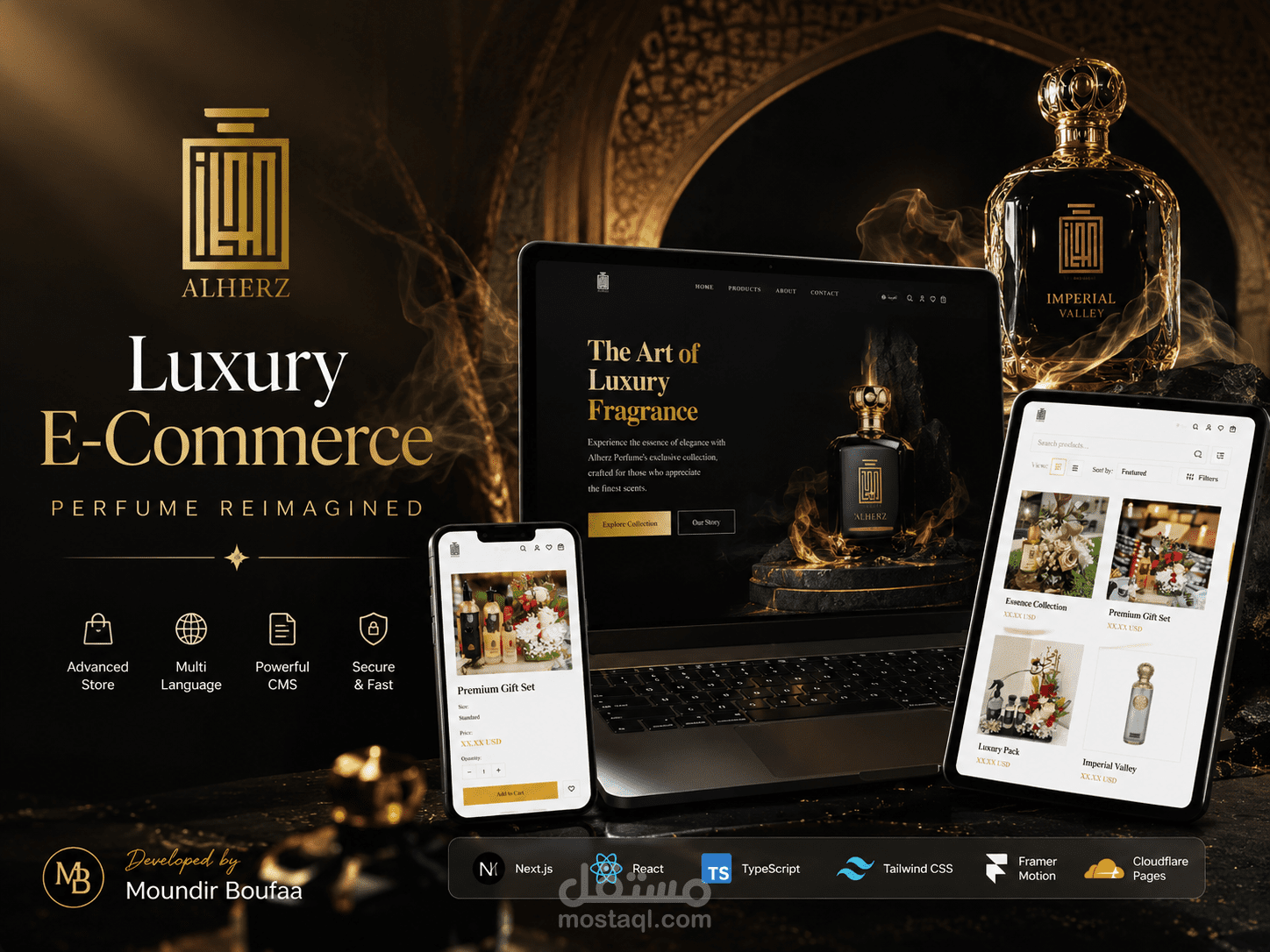 Alherz Perfume — منصة تجارة إلكترونية للعطور الفاخرة