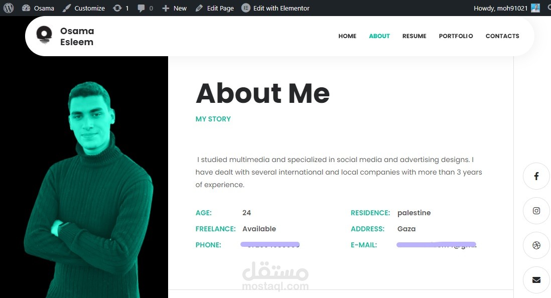 portfolio website